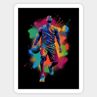 Basketball Player Illustration Sticker